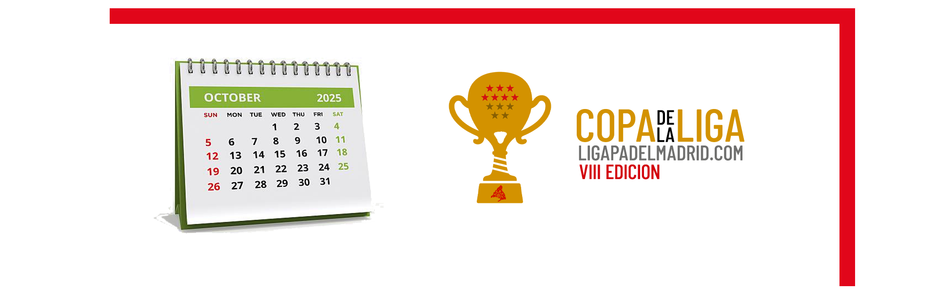 CALENDARIOS COPA 2025 PUBLICADOS